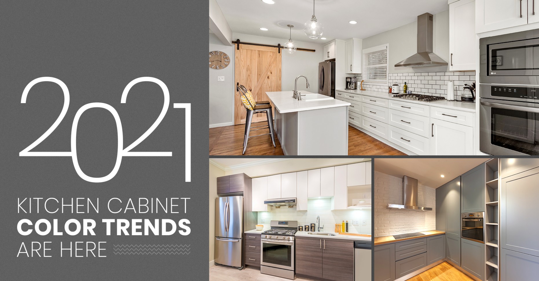 10 Kitchen Cabinet Color Trends Are Here  CabinetCorp - what is the latest trend in kitchen cabinets?