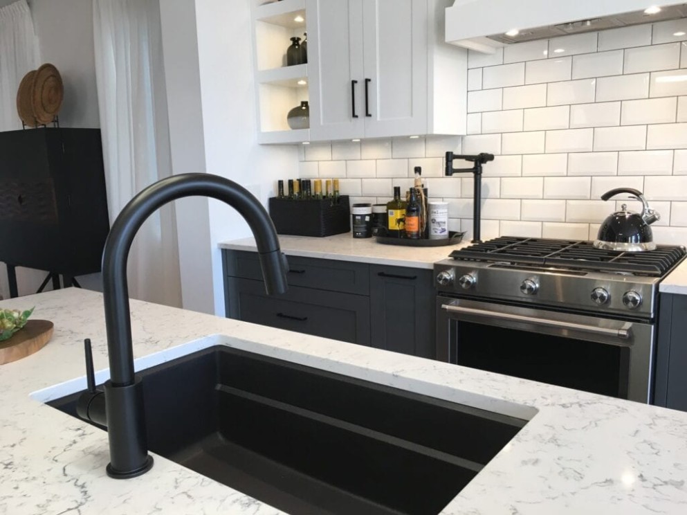 3 Black Kitchen Ideas for the Bold, Modern Home - black white and grey kitchen