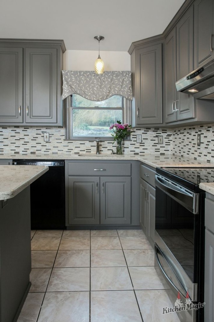 3 Gray Kitchens ideas in 3  kitchen design, kitchen, kitchen  - gray kitchen cabinets pinterest