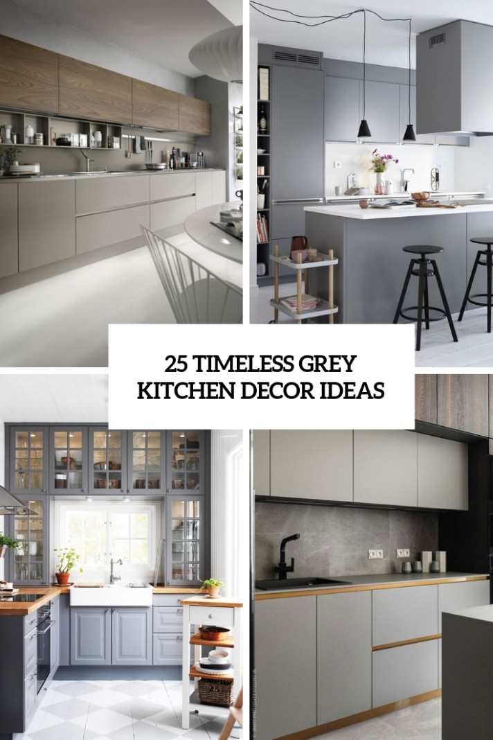 3 Timeless Grey Kitchen Decor Ideas - Shelterness - grey kitchen accessories