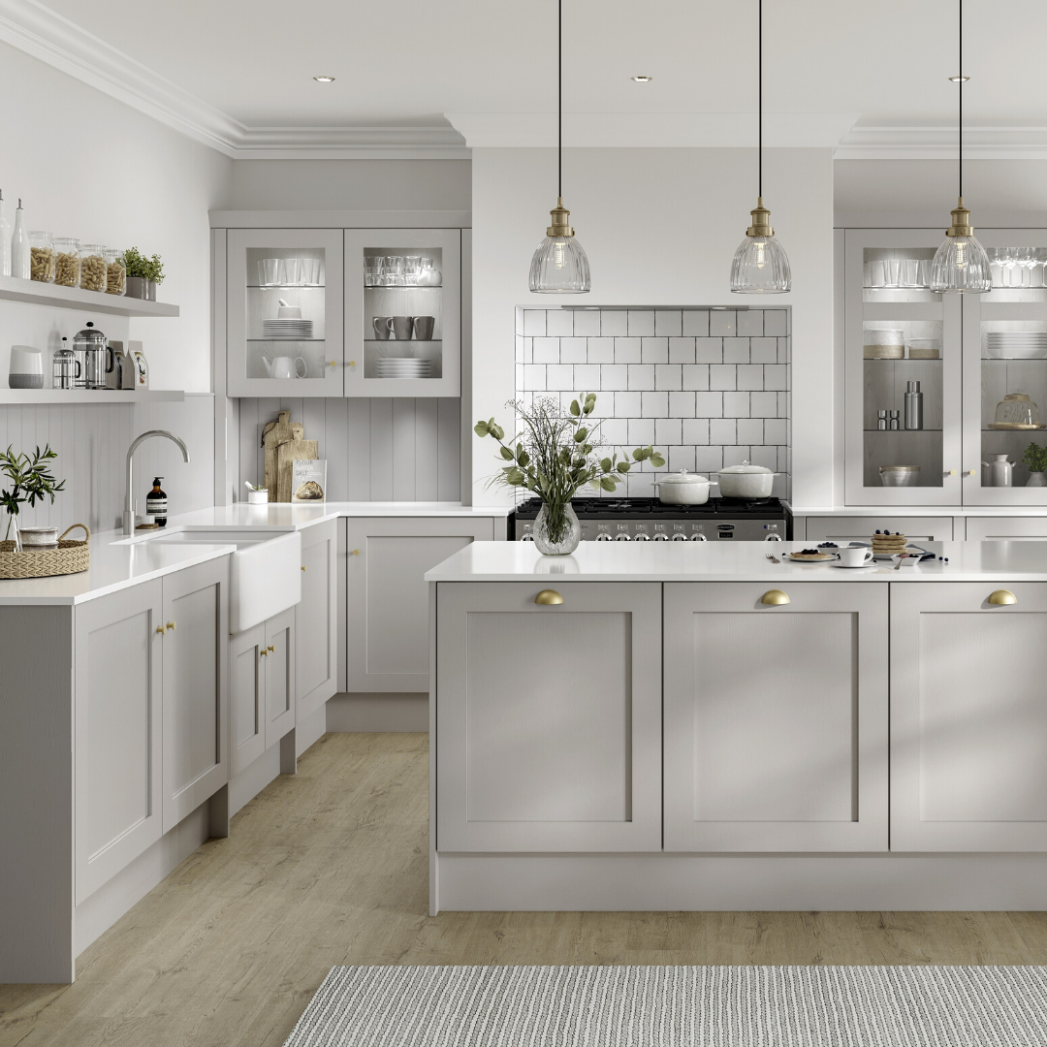 4 Gray Kitchens ideas  kitchen design, grey kitchen cabinets  - light grey kitchens