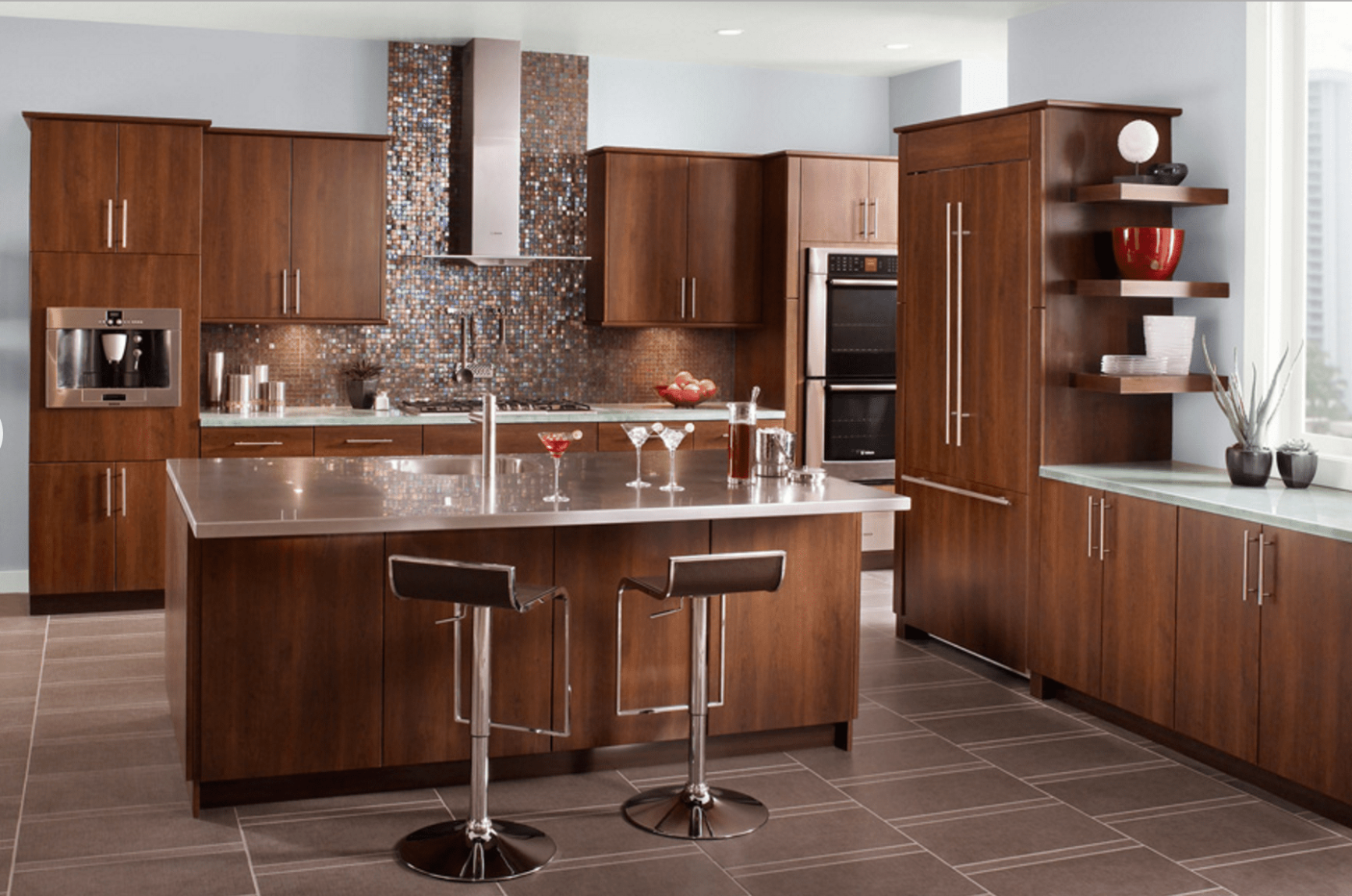 4 Inspiring Gray Kitchen Design Ideas - brown and grey kitchen designs