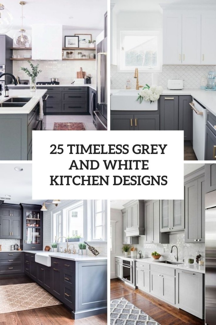 4 Timeless Grey And White Kitchen Designs - DigsDigs - grey kitchens with white cabinets