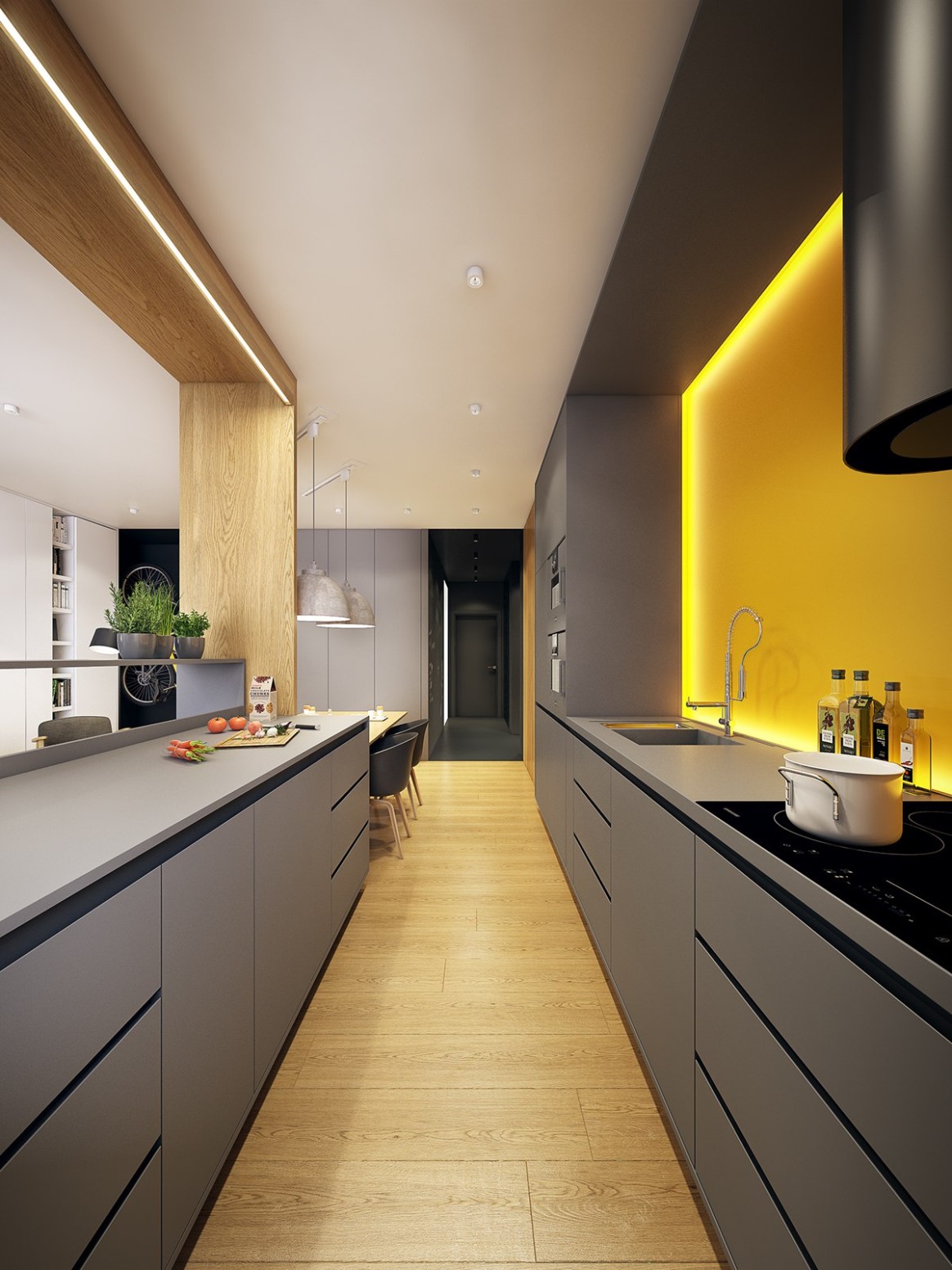 5 Gorgeous Grey Kitchens - black and grey kitchen