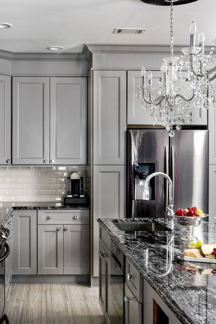 5+ Gray Kitchen Cabinets ( DARK or HEAVY ? ) - Dark, Light  - modern grey kitchen cabinets