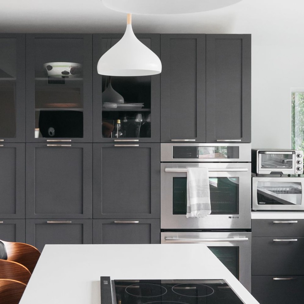 5 Ways to Style Gray Kitchen Cabinets - grey kitchen cupboards
