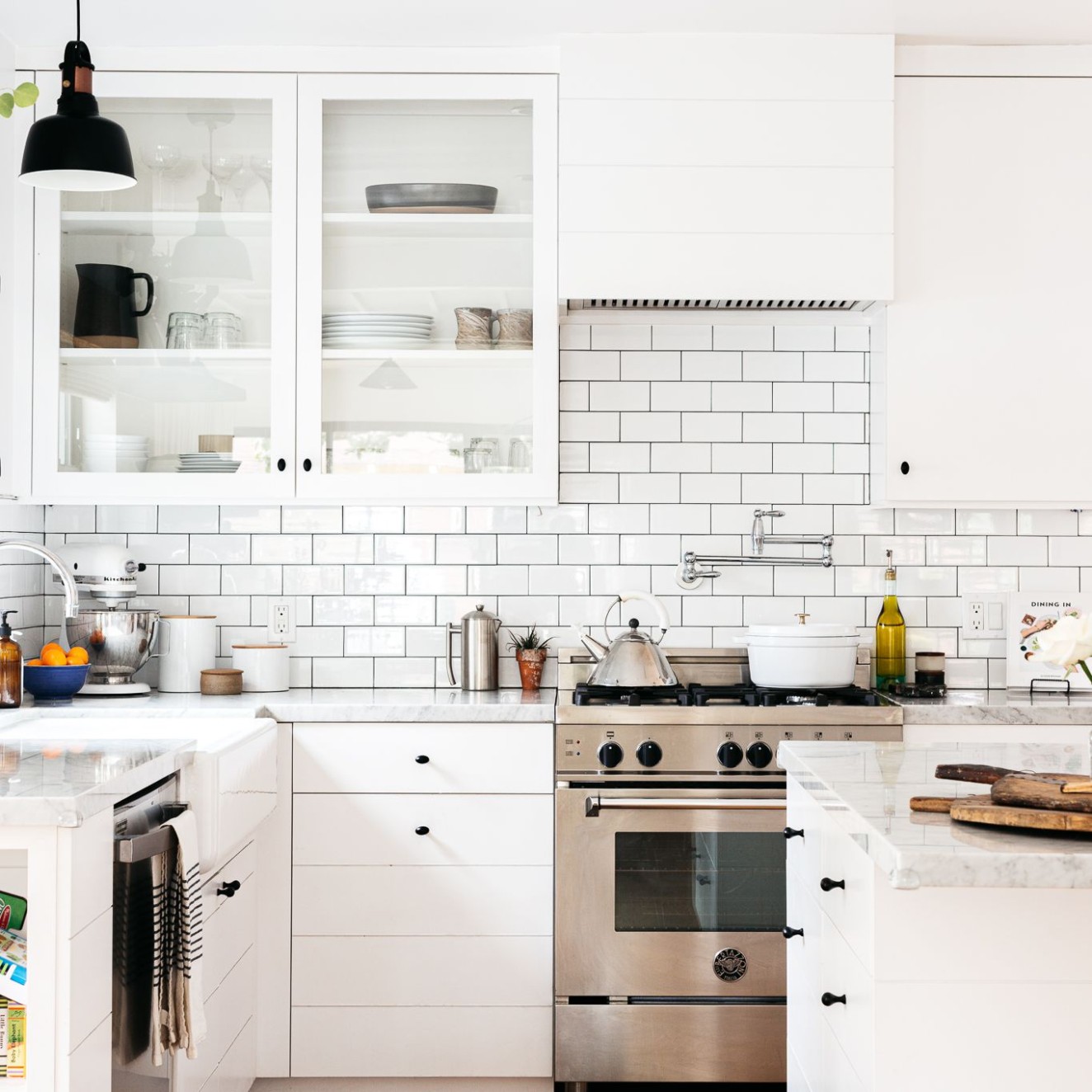 8 Modern White Kitchens - white kitchen cabinets