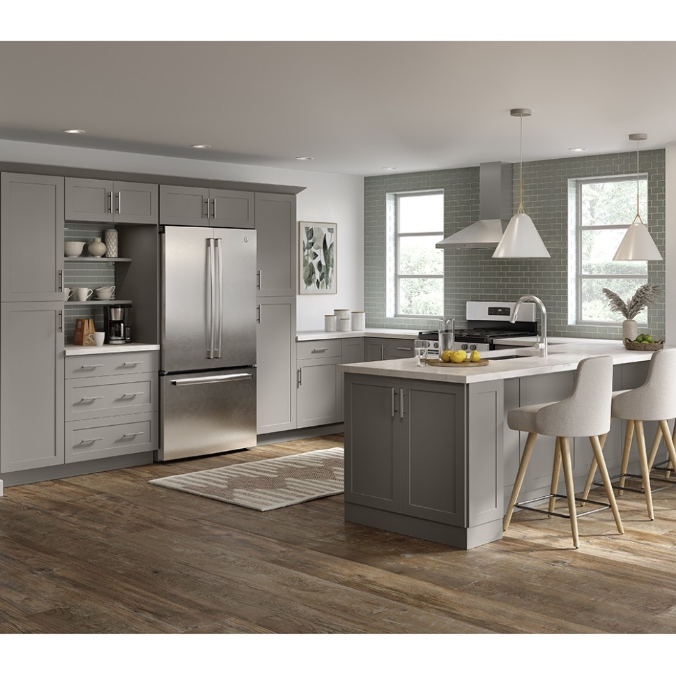 Cambridge Cabinet Accessories in Gray – Kitchen – The Home Depot - gray kitchen accessories