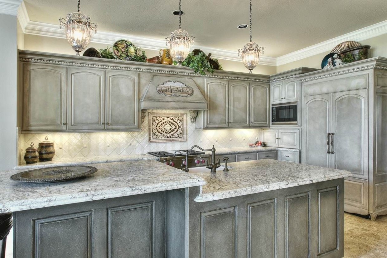 Going Classic with Rustic Kitchen Cabinets - Gabdearq - antique gray kitchen cabinets