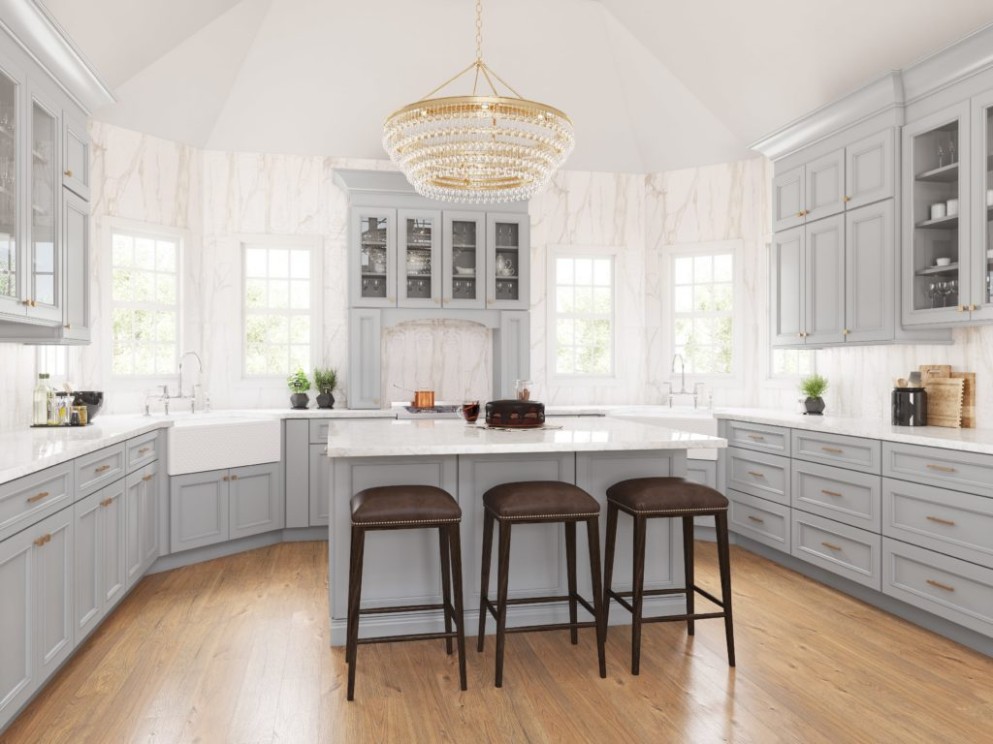 Gray Kitchen Cabinets  Walcraft Cabinetry - light grey kitchen cabinets