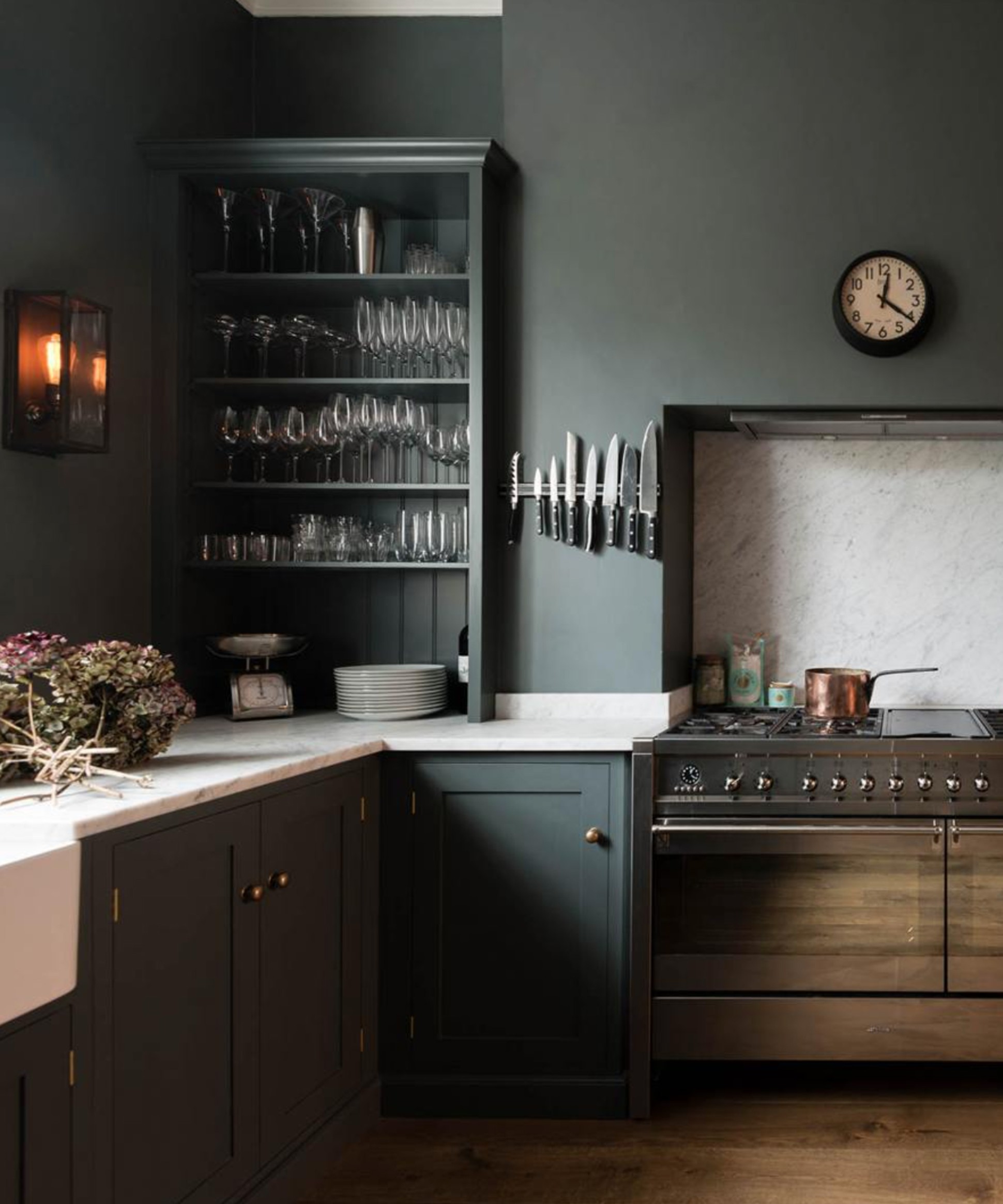 Grey kitchen ideas - designers explain how to use this color  - dark grey kitchen