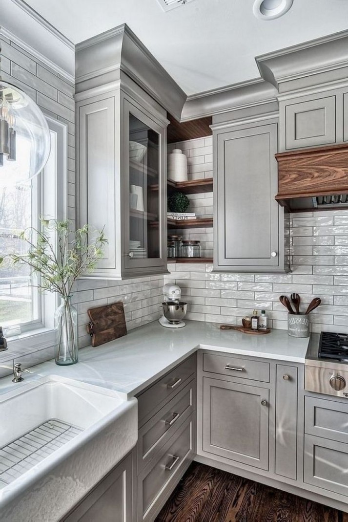 Home Decor Decoracion Grey kitchens will never go out of style  - grey kitchen ideas pinterest