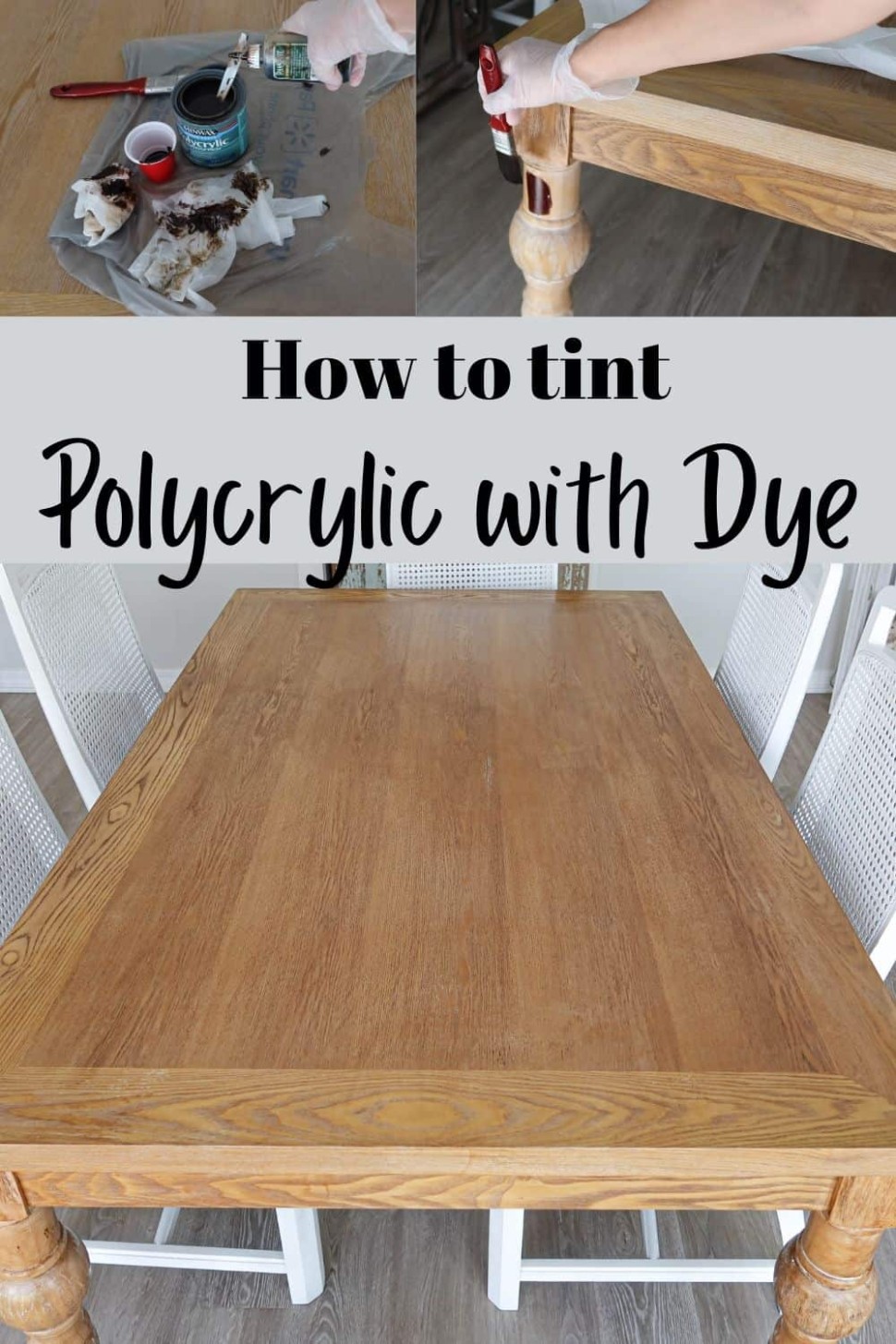 How to Add Color to a Top Coat like Polyurethane for a Tinted Sealer - can you glaze over polyurethane?