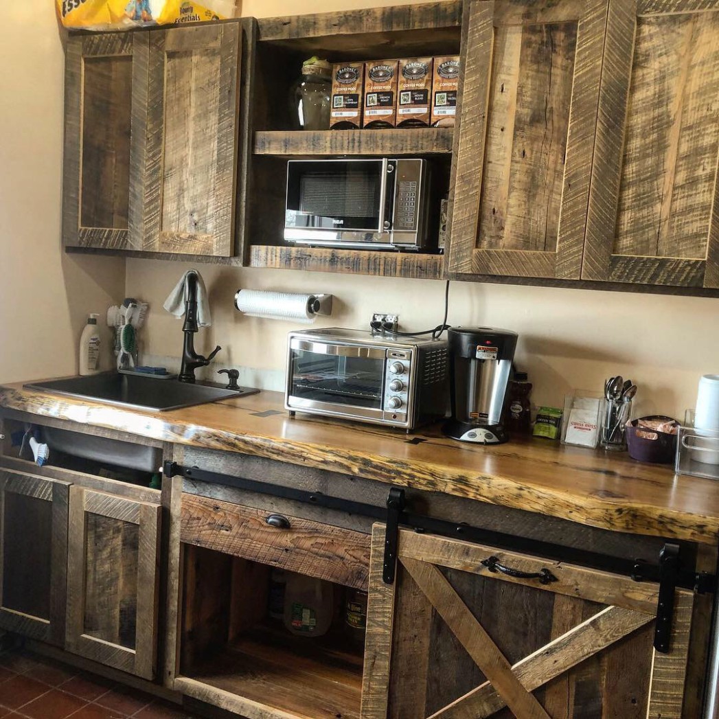 Kitchen Cabinetry And Shelves - American Reclaimed - wood kitchen units