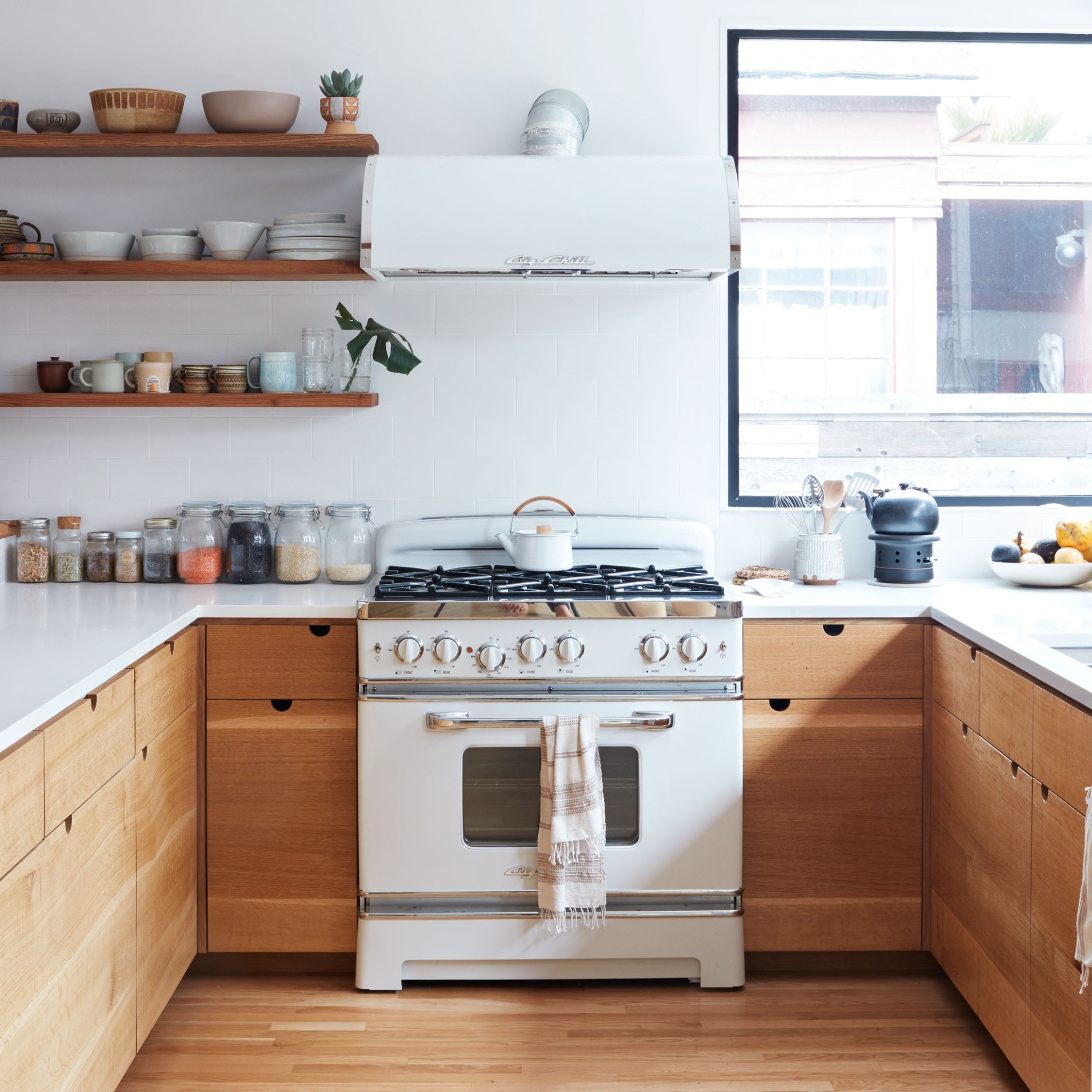 The Secret to Making White Kitchen Appliances Look Chic  - white kitchen appliances