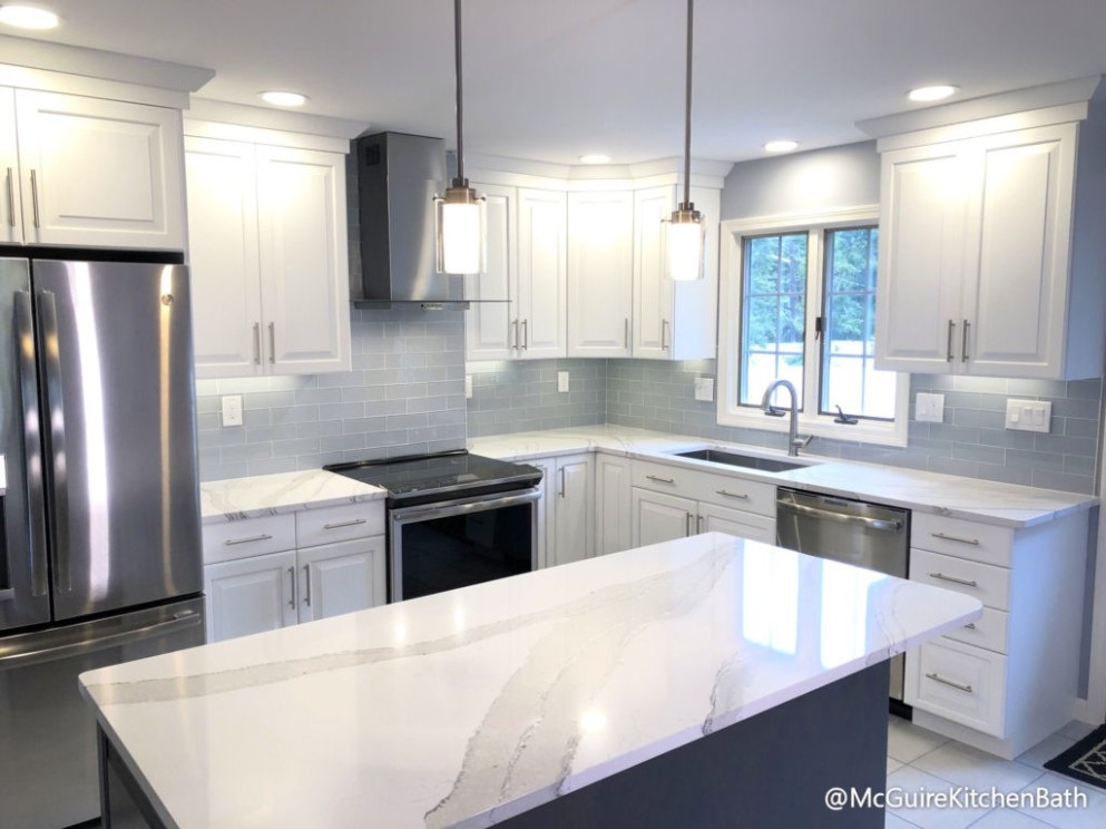 White and Grey Kitchen Remodel  McGuire + Co