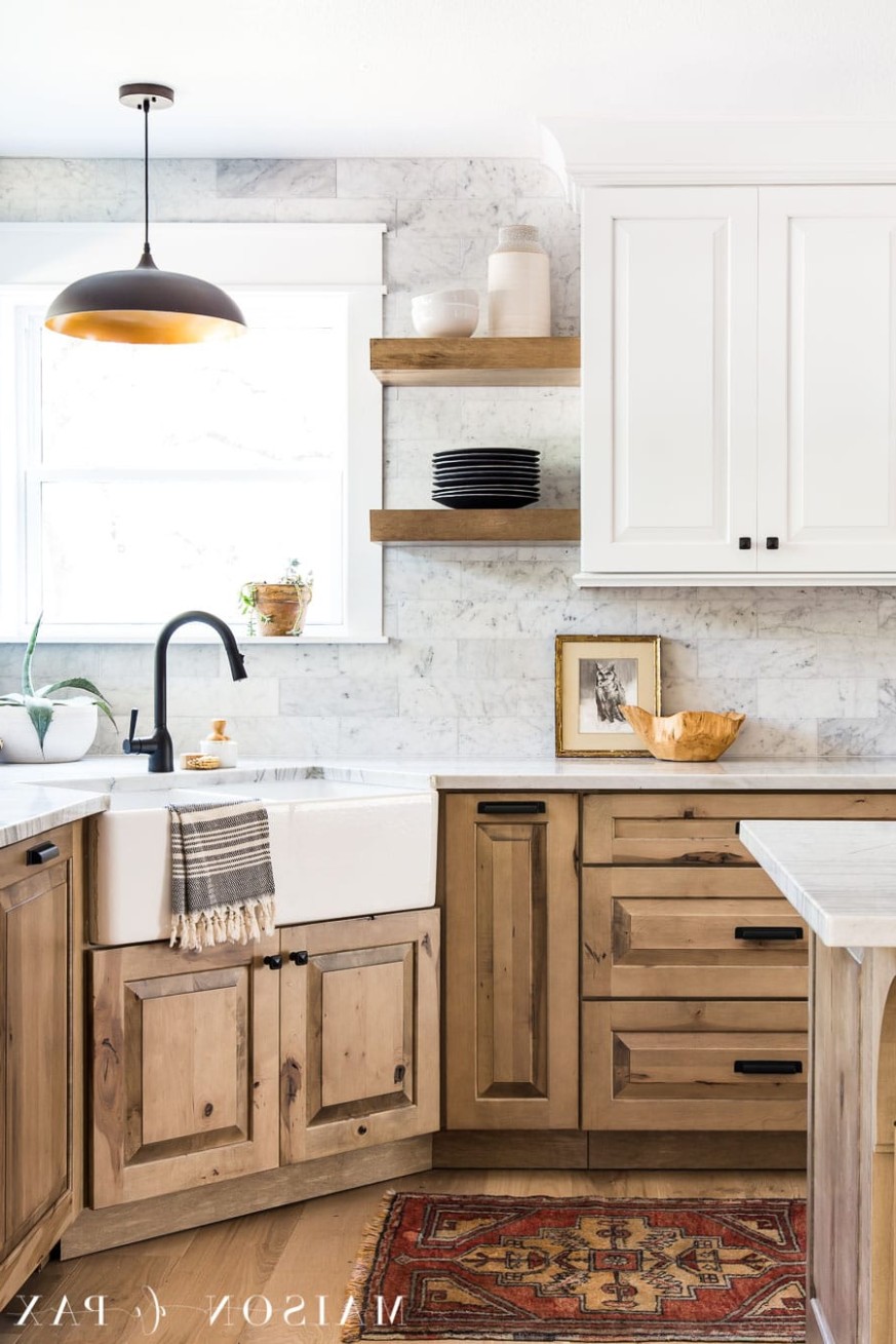 White and Wood Kitchen Reveal: Part 9, Cabinets - Maison de Pax - light wood kitchen cabinets